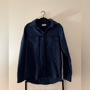 Taylor Stitch Navy Button-Front Shirt Jacket